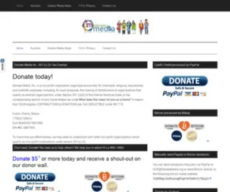 Donatemedia.org(Donate Media Inc) Screenshot