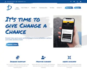 Donater.co.uk(Contactless and Cashless Donations UK) Screenshot