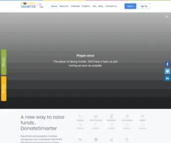 Donatesmarter.com(Crowdfunding for nonprofits has never been easier) Screenshot