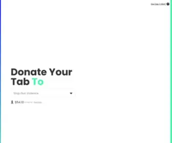 Donateyourtab.to(Donate Your Tab) Screenshot