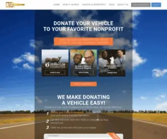 Donatingiseasy.org(Donate a car to support one of thousands of nonprofits or charities. Vehicle pick) Screenshot