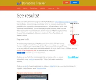 Donationstracker.com(Donations Tracker) Screenshot