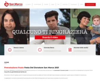 Donatori-Sanmarco.it(Associazione Donatori San Marco) Screenshot