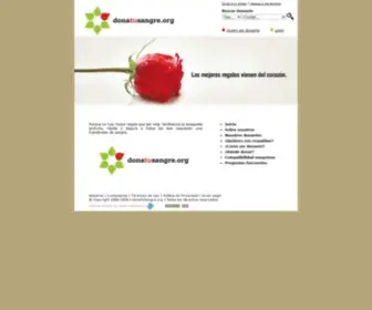 Donatusangre.org(Dona Tu Sangre) Screenshot