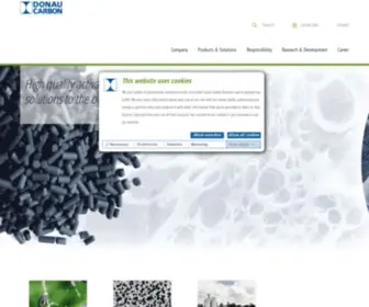 Donau-Carbon-US.com(Activated Carbon) Screenshot