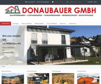 Donaubauer-Bau.de(Schlüsselfertig bauen) Screenshot