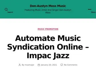 Donaustynmossmusic.online(Don-Austyn Moss Music) Screenshot