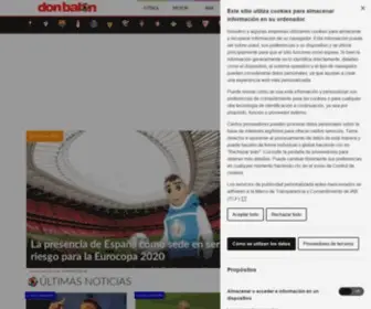 Donbalon.com(Diario deportivo de fútbol mundial y de otros deportes) Screenshot