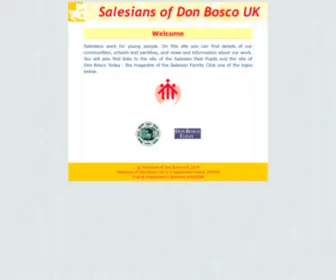 Donbosco.co.uk(Salesians of Don Bosco UK) Screenshot