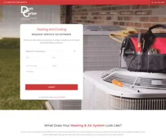 Doncarterhvac.com(HVAC Service in Athens) Screenshot