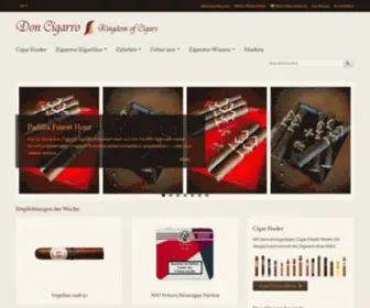 Doncigarro.ch(Zigarren, Zigarren-Finder, Cigar Finder, Zigarillos) Screenshot