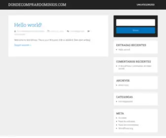 Dondecomprardominios.com(Descubre) Screenshot