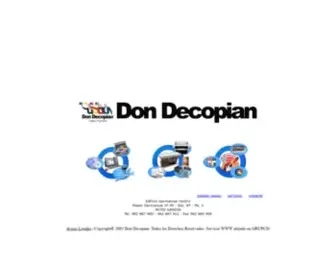 Dondecopian.com(Don Decopian) Screenshot