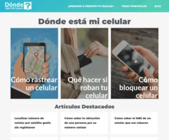 Dondeestamicelular.com(Dónde está mi celular) Screenshot