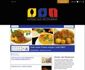 Dondejuliotogo.com(Hartford, CTMenu & Order Online)) Screenshot