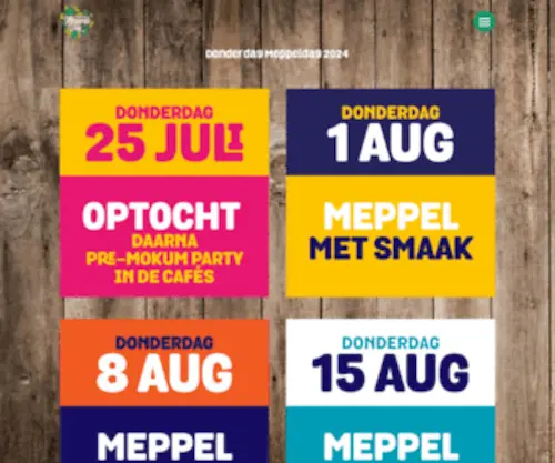 Donderdagmeppeldag.nl(Donderdag Meppeldag) Screenshot