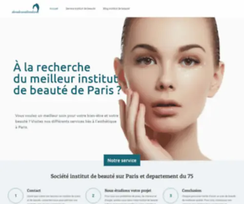 Dondesoidondevie.org(Institut de beauté Paris) Screenshot