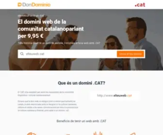 Dondominio.cat(Dominis .CAT) Screenshot