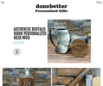 Donebettergifts.com(Donebetter personalized gifts) Screenshot