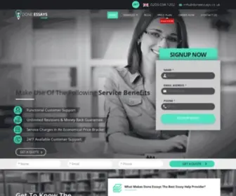 Doneessays.co.uk(The Best Essay Writing Services) Screenshot
