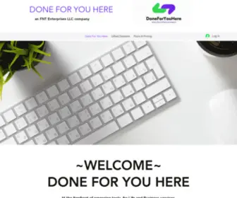Doneforyouhere.com(Client Acquisition ChatBots) Screenshot