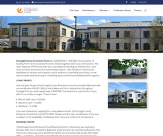 Donegalenterprisefund.ie(Enterprise Fund Building Letterkenny) Screenshot