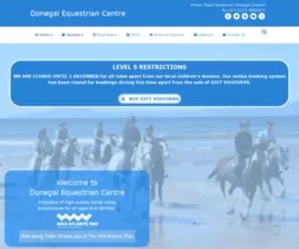 Donegalequestriancentre.com(Horse riding Donegal) Screenshot