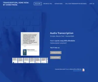 Doneitnow.com(TRANSCRIPTION, done now. ​​By doneitnow) Screenshot