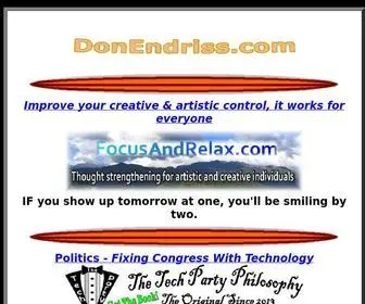 Donendriss.com(Don Endriss music) Screenshot