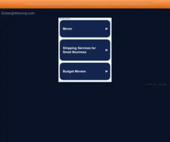 Donerightmoving.com(Donerightmoving) Screenshot