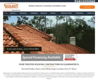 Doneriteroofing.com(Done Rite Roofing) Screenshot