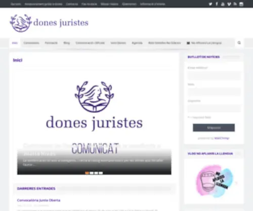Donesjuristes.cat(Associació) Screenshot