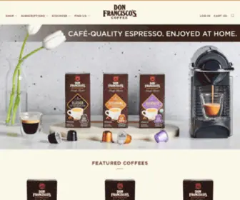 Donfranciscos.com(Don Francisco's Coffee) Screenshot