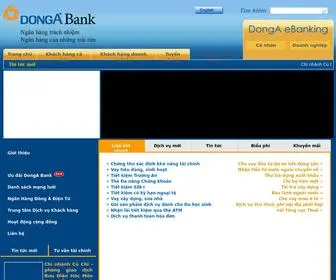 Dongabank.com.vn(DongA Bank) Screenshot