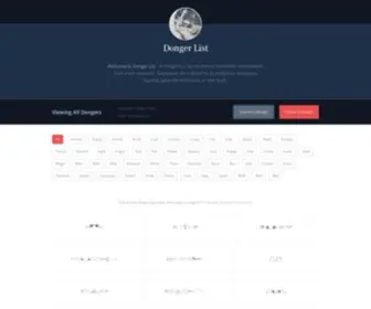 Dongerlist.com(Donger List) Screenshot