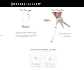 Dongledangler.com(Dongle Dangler Lightning to 3.5 mm Headphone Jack Adapter) Screenshot