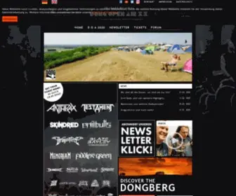 Dongopenair.de(Dong Open Air Metal Festival) Screenshot