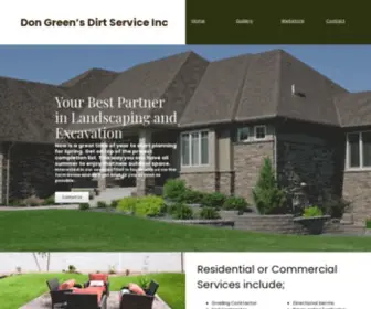 Dongreensdirtservice.com(Don Green’s Dirt Service Inc in St) Screenshot