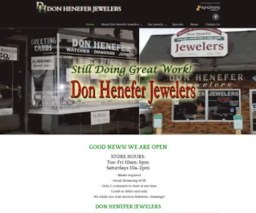 Donheneferjewelers.com(Donheneferjewelers) Screenshot