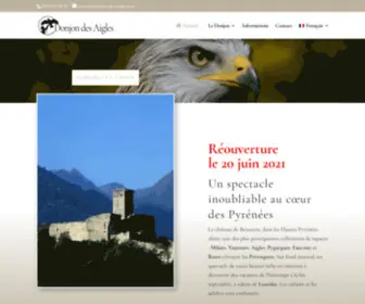 Donjon-Des-Aigles.com(Donjon des Aigles sur fond musical un spectacle inoubliable) Screenshot