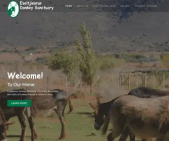 Donkeysanctuary.co.za(Eseltjiesrus Donkey Sanctuary) Screenshot