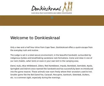 Donkieskraal.co.za(Sandveld Accomodation) Screenshot