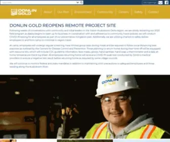 Donlingold.com(Donlin Gold) Screenshot