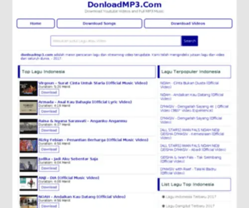 DonloadMP3.com(DonloadMP3) Screenshot