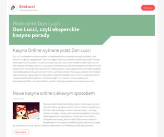 Donlucci.pl(Przepisy, kuchnia, kulinaria) Screenshot