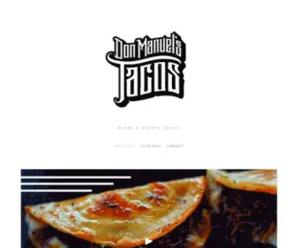 Donmanuelstacos.com(DON MANUEL TACOS) Screenshot