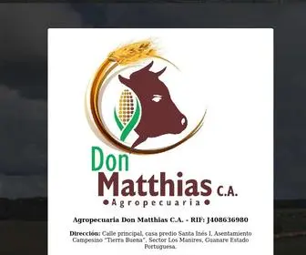 Donmatthias.com(Agropecuaria Don Matthias C.A) Screenshot