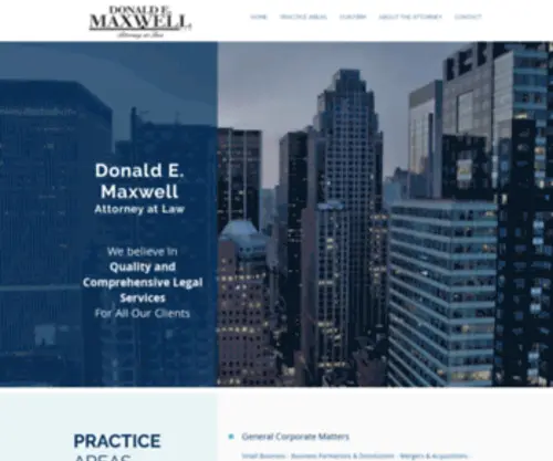 Donmaxwelllaw.com(Mysite) Screenshot