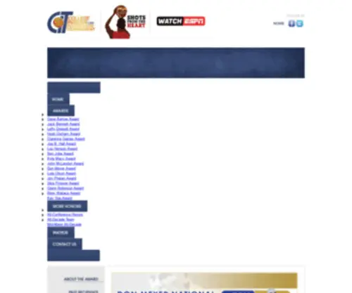 Donmeyeraward.com(The Don Meyer National Coach of the Year Award  ) Screenshot