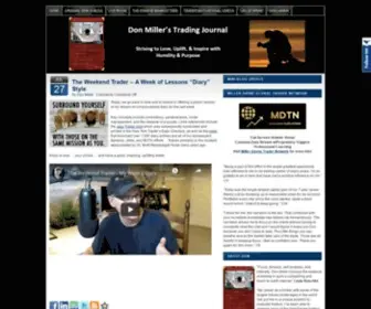 Donmillereducation.com(Don Miller's Trading Journal) Screenshot